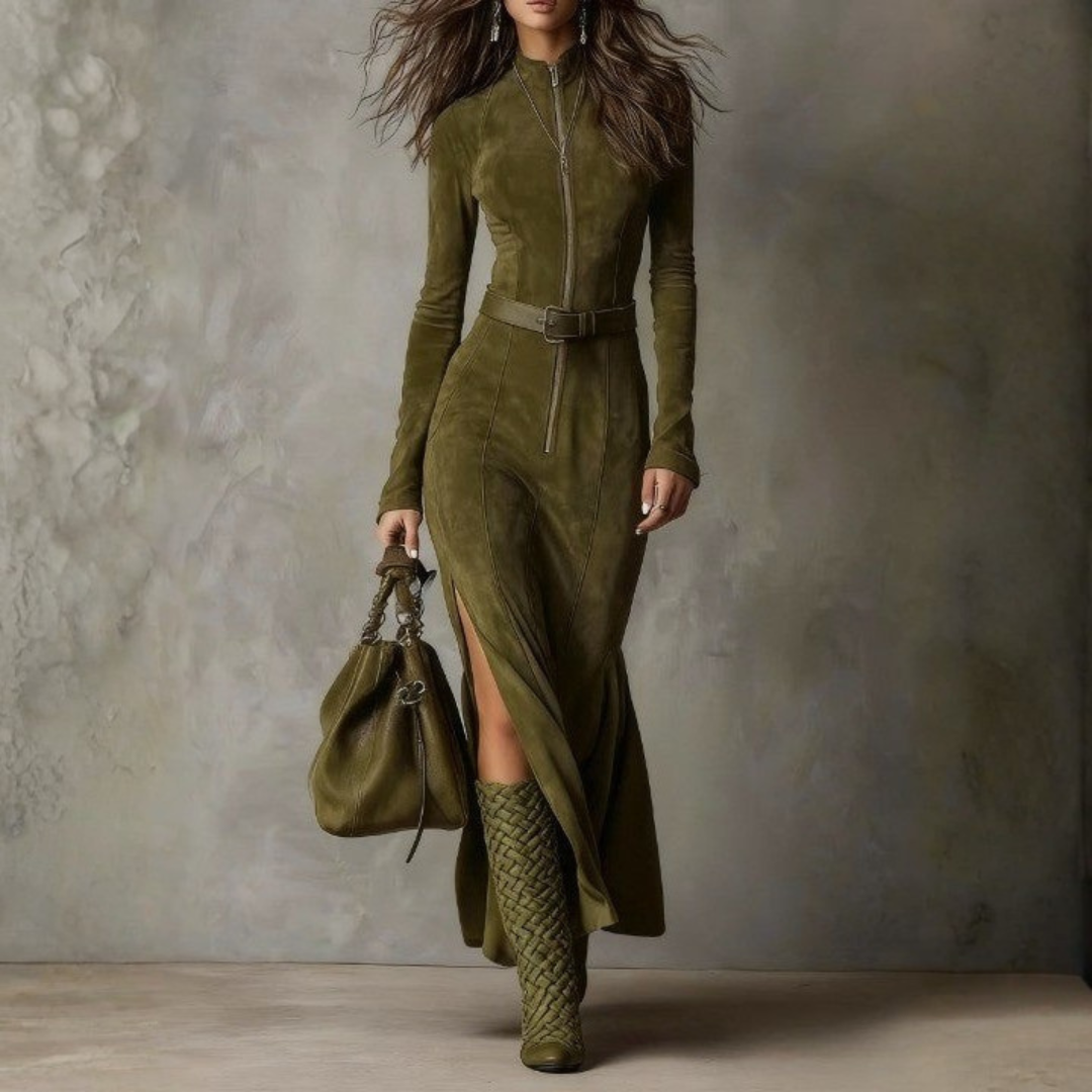 Meghan™ Suede Maxi Dress