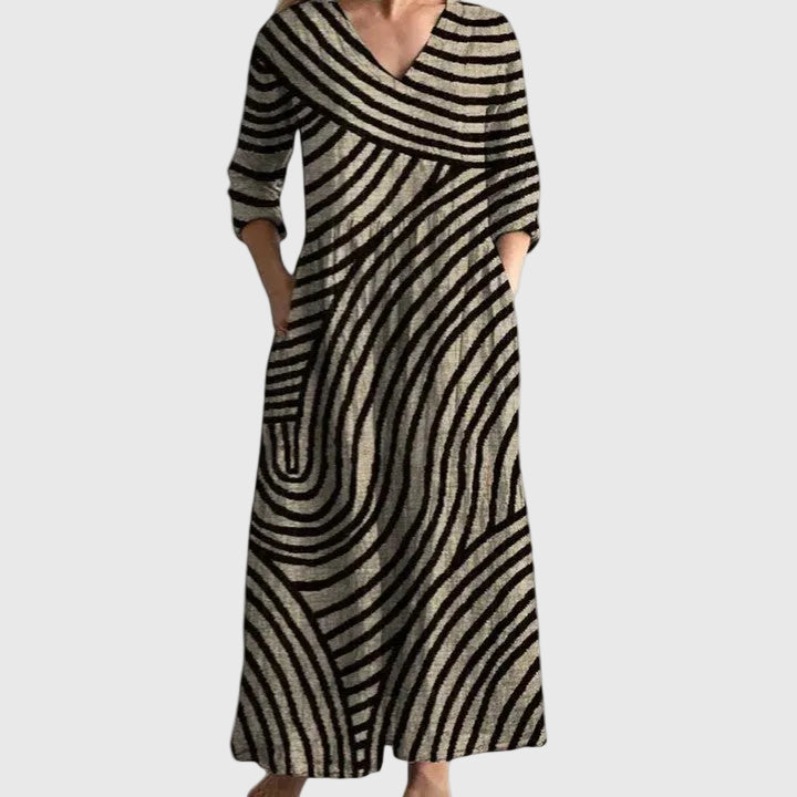 Fiona | Elegant Flowing Midi Dress