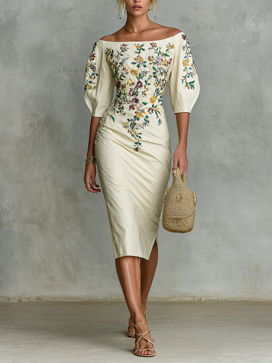 Joelle™ Off Shoulder Floral Dress